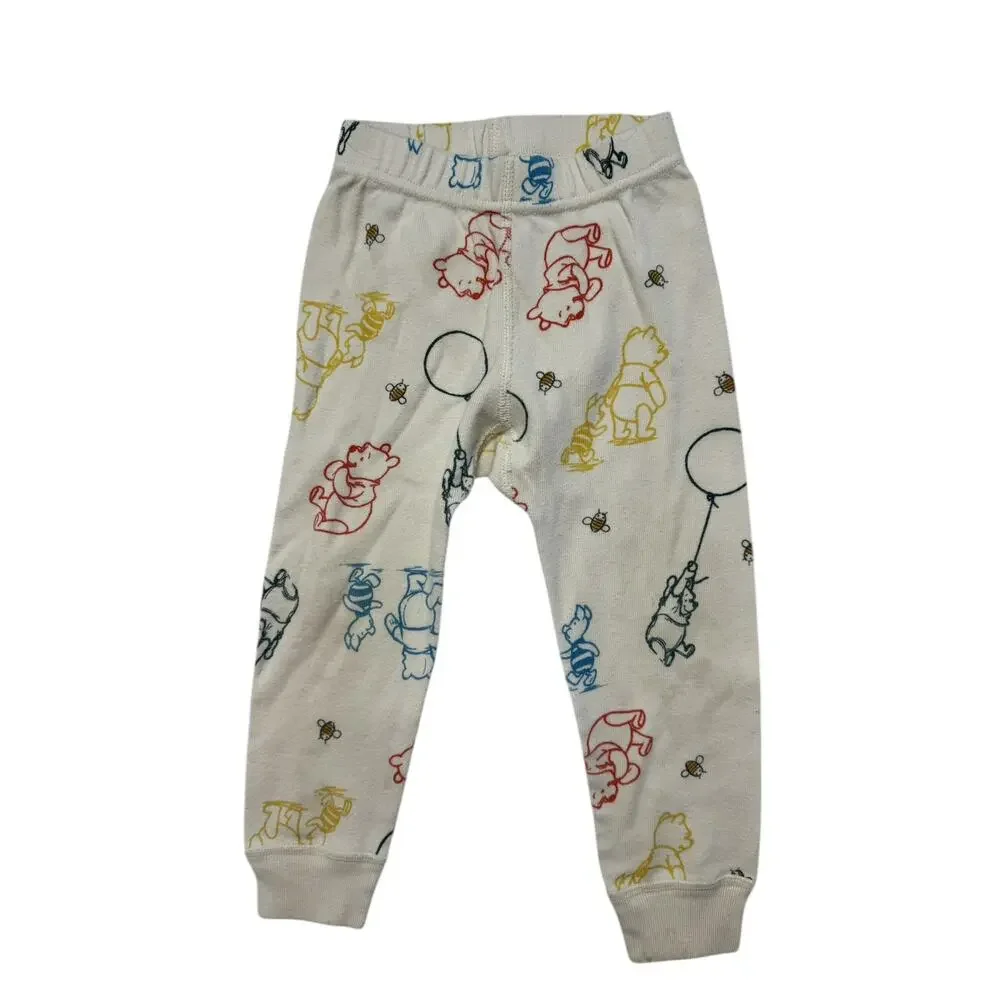 HANNA ANDERSSON Disney Winnie the Pooh Ivory Outline Pajama Pants Size 2 80/85